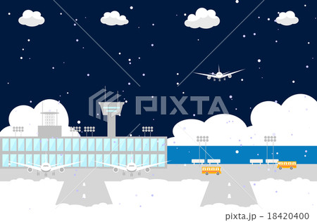 空港 雪のイラスト素材 空港 雪のイラスト素材