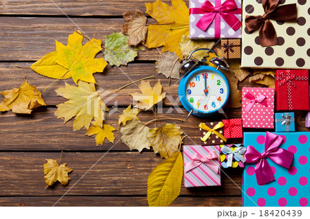 Alarm clock and gifts 18420439