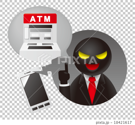 詐騙藝術插圖E（ATM） 18421617
