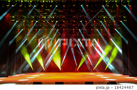 Concert stage with illumination Concert stage with illumination 18424467