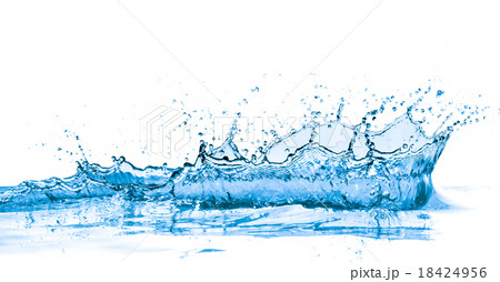 blue water splash 18424956