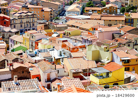 Colorful houses of Bosa town 18429600