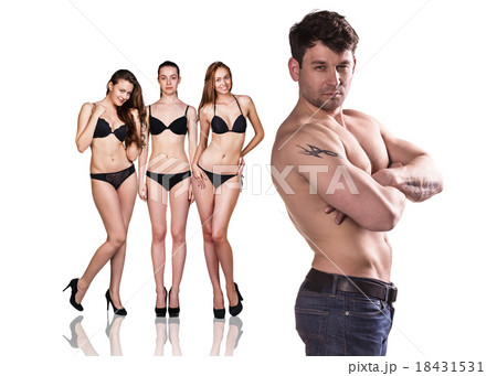 Man and women with perfect bodies 18431531