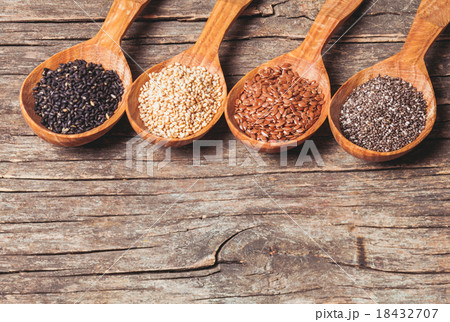 Chia, sesame, flax Chia, sesame, flax 18432707