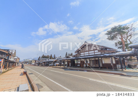 春の塩沢宿の風景 18434833