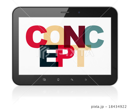 Advertising concept: Tablet Computer with Concept 18434922
