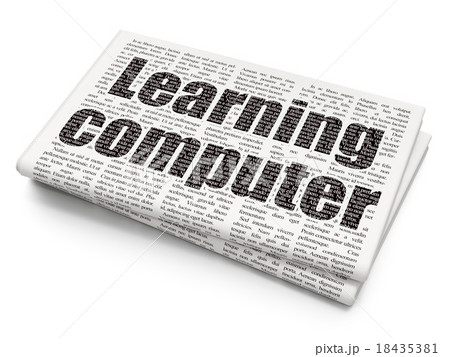 Studying concept: Learning Computer on Newspaper Studying concept: Learning Computer on Newspaper 18435381