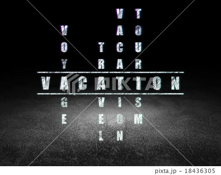 Vacation concept: Vacation in Crossword Puzzle 18436305