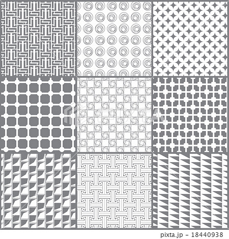 BW line pattern set 1_12 BW line pattern set 1_12 18440938