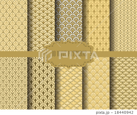 gold wave pattern set gold wave pattern set 18440942