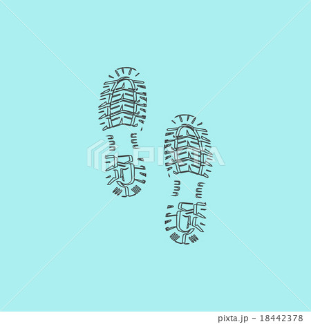 vector clean shoe imprints 18442378