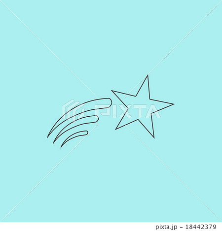 Shooting star vector icon Shooting star vector icon 18442379