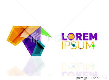 Logo, abstract geometric business icon Logo, abstract geometric business icon 18443086