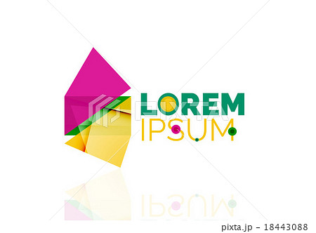 Logo, abstract geometric business icon Logo, abstract geometric business icon 18443088
