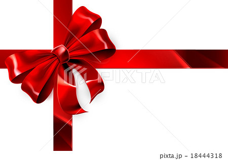 Red Bow Gift Background 18444318