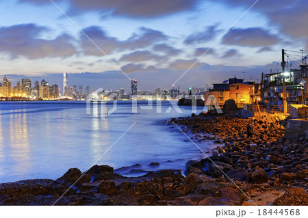 Fishing Village under Magic Hour Fishing Village under Magic Hour 18444568