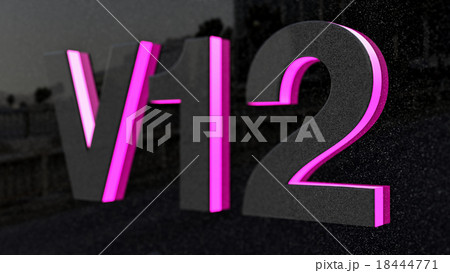 V12 sign, label, badge, emblem or design element. V12 sign, label, badge, emblem or design element. 18444771