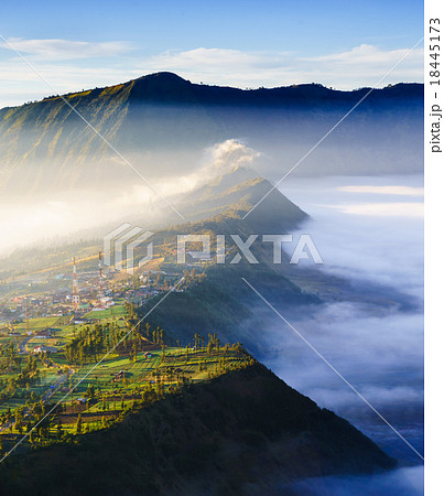 Village at Bromo Volcano, Java, Indonesia 18445173