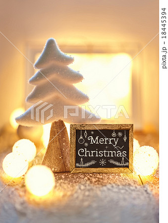 Christmas greeting card with text Merry Christmas Christmas greeting card with text Merry Christmas 18445394