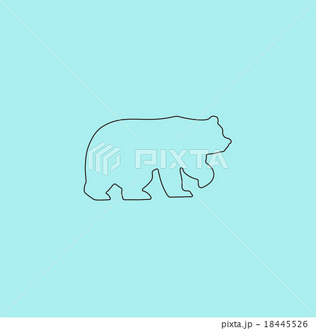 Bear symbol - vector illustration 18445526