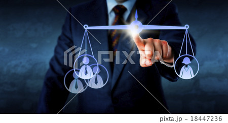 Torso Equating One Female Worker With Three Males Torso Equating One Female Worker With Three Males 18447236