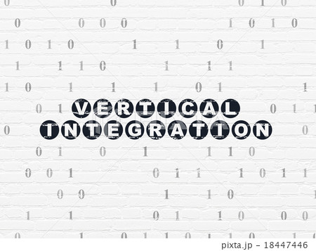 Business concept: Vertical Integration on wall 18447446
