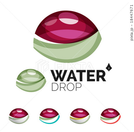 Set of abstract eco water icons, business logotype Set of abstract eco water icons, business logotype 18447671