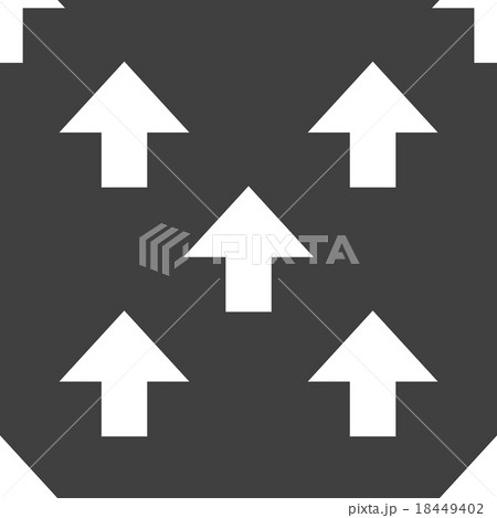 arrow web icon. flat design. Seamless pattern. 18449402