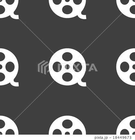 Film web icon. flat design. Seamless pattern. Film web icon. flat design. Seamless pattern. 18449673