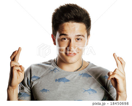 young attractive man isolated thinking emotional young attractive man isolated thinking emotional 18450698