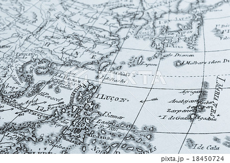 アンティークの世界地図　アジア 18450724