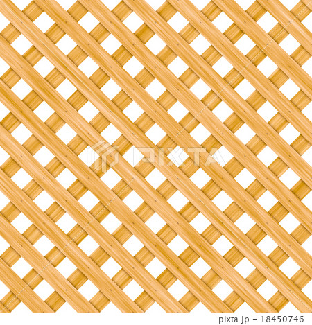 Seamless wooden lattice isolated on white 18450746