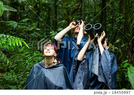 People Searching For Birds With Binoculars 18450997
