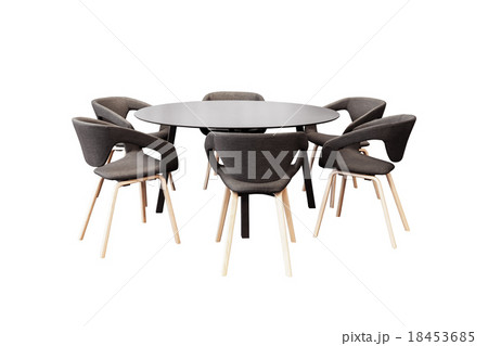 meeting round table and black office chairs meeting round table and black office chairs 18453685