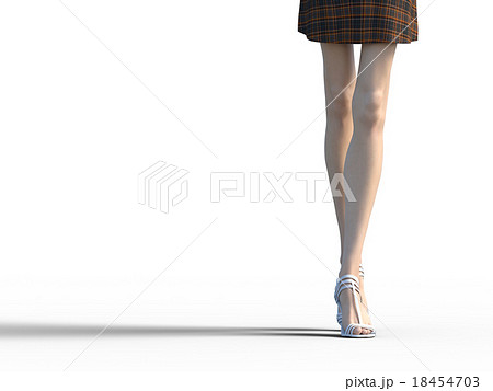綺麗な足の女性 ボディーパーツ perming 3DCG イラスト素材 綺麗な足の女性 ボディーパーツ perming 3DCG イラスト素材 18454703