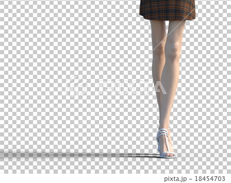 綺麗な足の女性 ボディーパーツ perming 3DCG イラスト素材 綺麗な足の女性 ボディーパーツ perming 3DCG イラスト素材 18454703