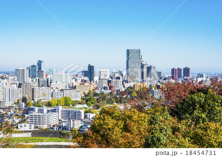 秋の仙台市全景 18454731