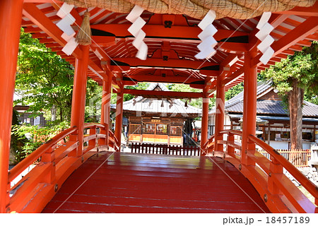 生島足島神社　御神橋・神楽殿 18457189