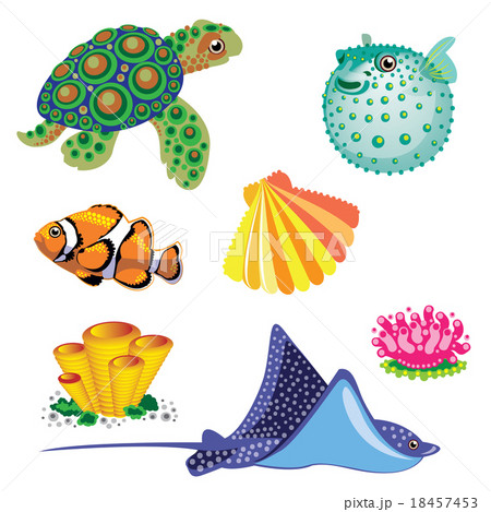 Set of Sea Animals. Set of Sea Animals. 18457453