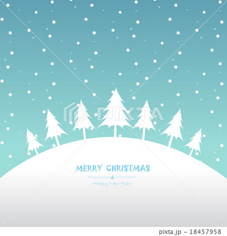 xmas card, blue background 18457958