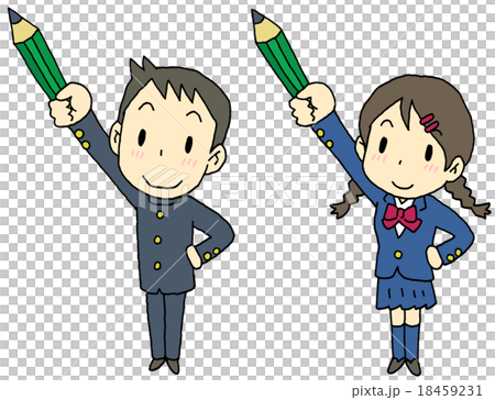 Pointing student pencil 18459231