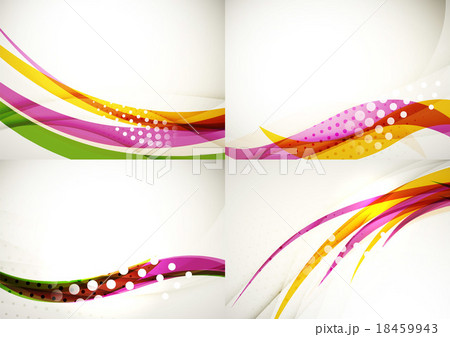 Set of abstract backgrounds. Elegant colorful 18459943