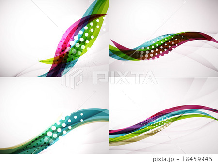 Set of abstract backgrounds. Elegant colorful 18459945