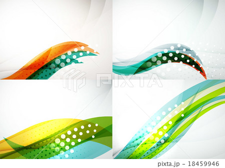 Set of abstract backgrounds. Elegant colorful 18459946