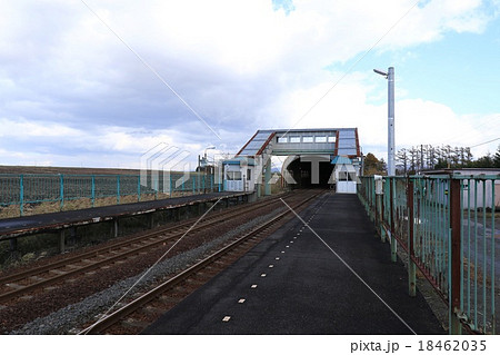 Jr北海道 東追分駅の最後の秋 の写真素材