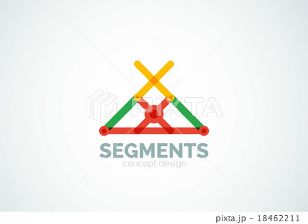 Vector outline minimal abstract geometric logo 18462211