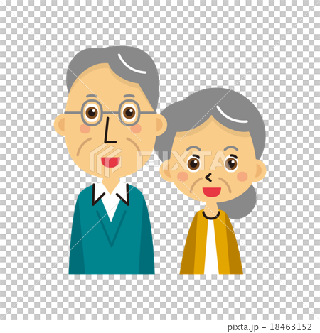 シニア夫婦【三頭身・シリーズ】 18463152