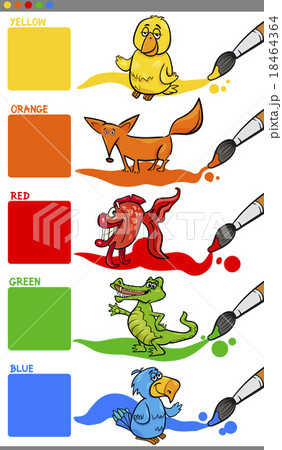 primary colors with animals 18464364