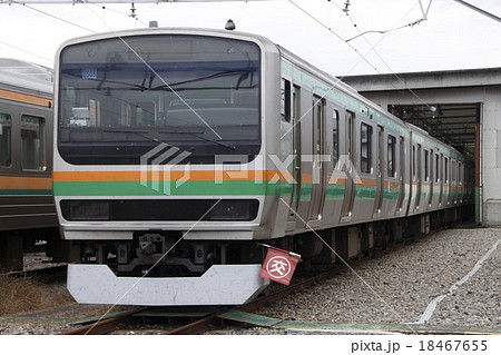 小山電車区で留置中の宇都宮線E231系 18467655