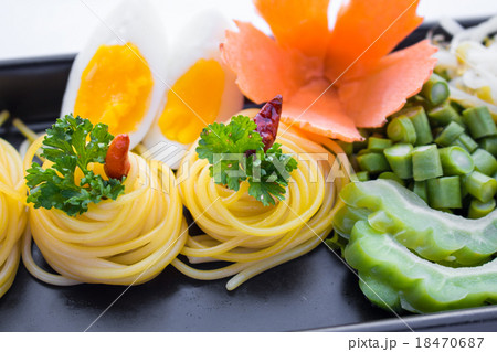 Spaghetti garlic oil and red chili pepper Spaghetti garlic oil and red chili pepper 18470687